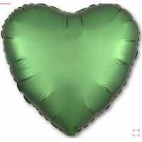 А Б/РИС СЕРДЦЕ 18" Сатин Emerald